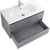 Тумба подвесная с раковиной BelBagno 100 см KRAFT-1000-2C-SO-CG (раковина BB1000ETL) Cemento Grigio фото 4