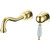 Смеситель для раковины настенный Boheme Tradizionale Oro 287 (со скрытой частью) золото, Цвет производителя: золото фото 