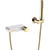Смеситель для ванны Boheme Stick 123-WG, белый/золото глянцевое фото 