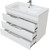 Тумба напольная с раковиной Mirsant Soho Quadro 100/2 см с доводчиком, белый - 3 Тумба напольная с раковиной Mirsant Soho Quadro 100/2 см с доводчиком, белый фото 3