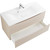 Тумба подвесная с раковиной BelBagno MARINO-1000-2C-SO-CO-P 100 см, Crema Opaco фото 3