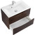 Тумба подвесная с раковиной BelBagno MARINO-750-2C-SO-RW-P 75 см, Rovere Moro фото 3