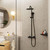 Душевая стойка с термостатом Hansgrohe Vernis Blend 26426670, чёрный матовый - 2 Душевая стойка с термостатом Hansgrohe Vernis Blend 26426670, чёрный матовый фото 2