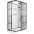 Душевая кабина Niagara Standart 120x80 см R ST120/80/15QR/KL/BKT, чёрный/прозрачное фото 