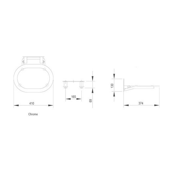 Сиденье для душа Ravak CHROME CLEAR/WHITE B8F0000028 - 3 Сиденье для душа Ravak CHROME CLEAR/WHITE B8F0000028 фото 3