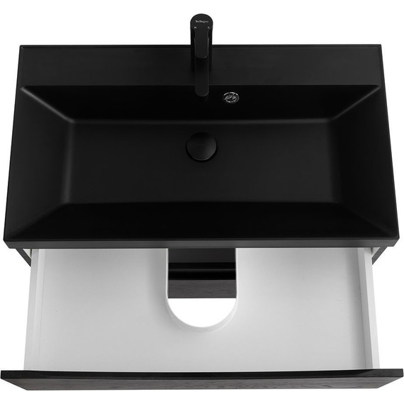 Тумба подвесная с раковиной BelBagno MARINO-800-2C-SO-RCA-P 80 см, Rovere Cioccolato Amaro (раковина BB800/450-LV-ART-AST-NERO) - 4 Тумба подвесная с раковиной BelBagno MARINO-800-2C-SO-RCA-P 80 см, Rovere Cioccolato Amaro (раковина BB800/450-LV-ART-AST-NERO) фото 4