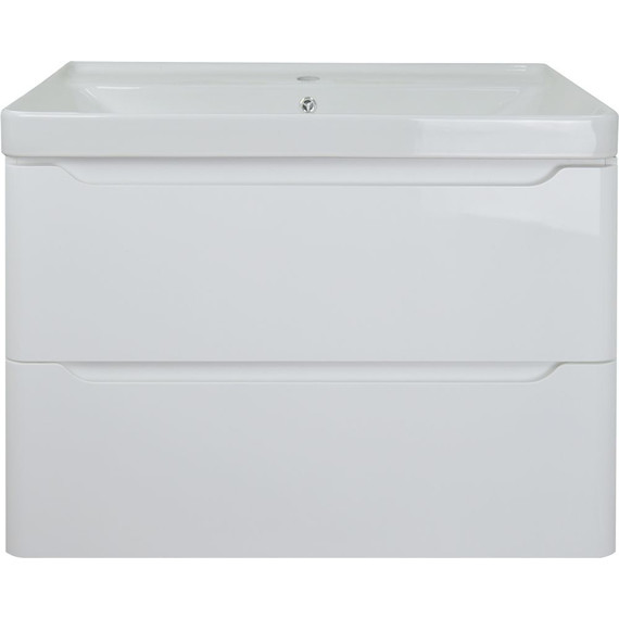 Тумба подвесная с раковиной Azario Lotos 70/2 см CS00083930, белый - 2 Тумба подвесная с раковиной Azario Lotos 70/2 см CS00083930, белый фото 2