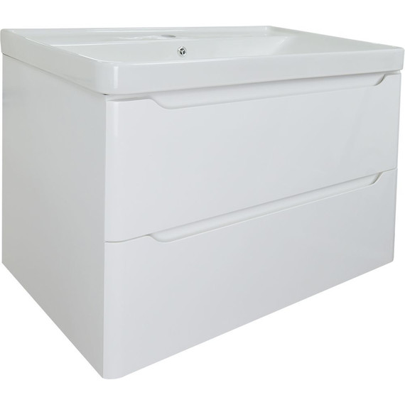 Тумба подвесная с раковиной Azario Lotos 70/2 см CS00083930, белый - 4 Тумба подвесная с раковиной Azario Lotos 70/2 см CS00083930, белый фото 4