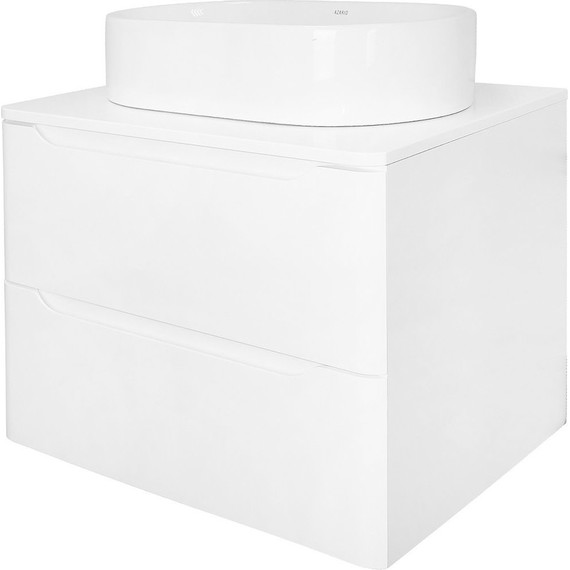 Тумба подвесная со столешницей Azario Lotos 60/2 см CS00084142, белый фото 2