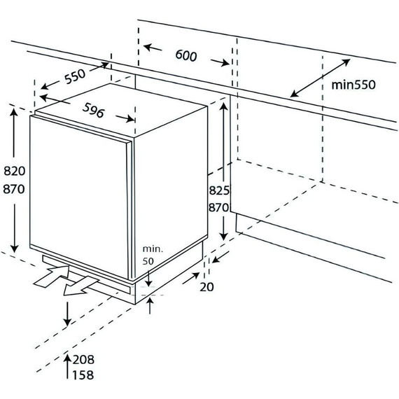 Встраиваемый однокамерный холодильник NordFrost NRB 150 W - 14 Встраиваемый однокамерный холодильник NordFrost NRB 150 W фото 14