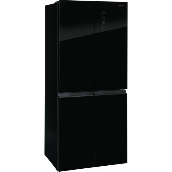 Холодильник Side by Side NordFrost RFQ 450 NFGB inverter (чёрное стекло) фото 