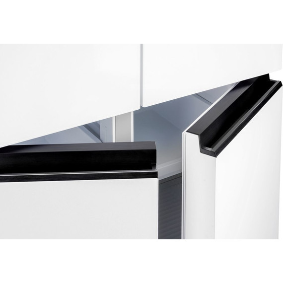 Холодильник Side by Side NordFrost RFQ 450 NFGW inverter (белое стекло) фото 4