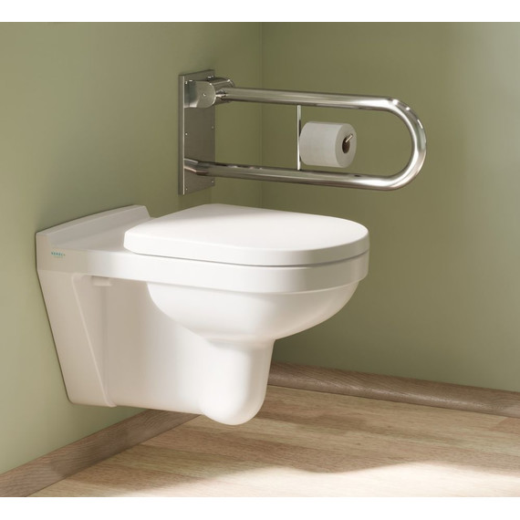 Унитаз подвесной безободковый Serel Asma 0426 с крышкой дюропласт фото 3