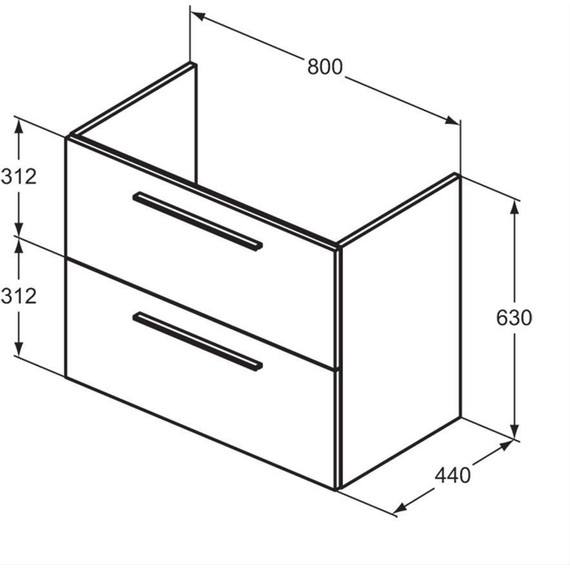 Тумба подвесная с раковиной Ideal Standard 80 см i.Life A T5256NH+T462001 - 9 Тумба подвесная с раковиной Ideal Standard 80 см i.Life A T5256NH+T462001 фото 9