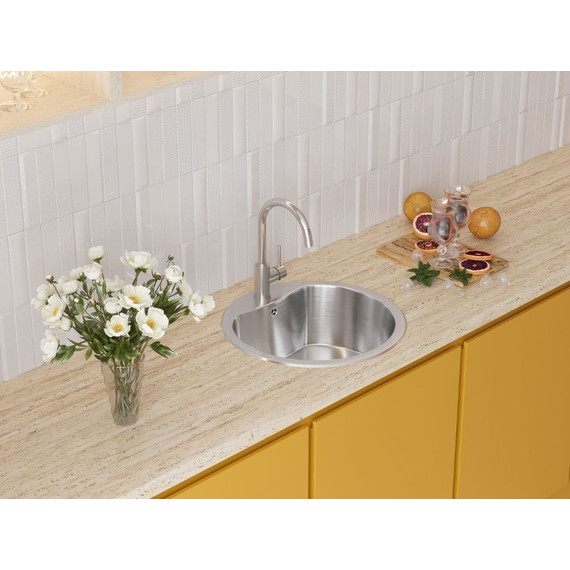 Кухонная мойка + смеситель Omoikiri 4993007 + TONAMI-BN 4994018, нержавеющая сталь фото 4