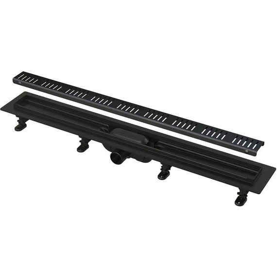 Трап Alcadrain 95 см APZ10BLACK-950M, чёрный матовый фото 