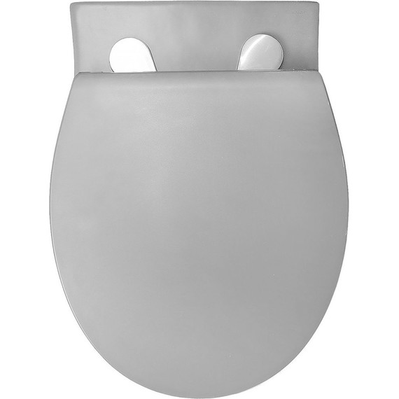 Унитаз подвесной безободковый Azario Keras AZ-99046G с тонкой крышкой микролифт, серый матовый, Цвет производителя: серый матовый фото 7