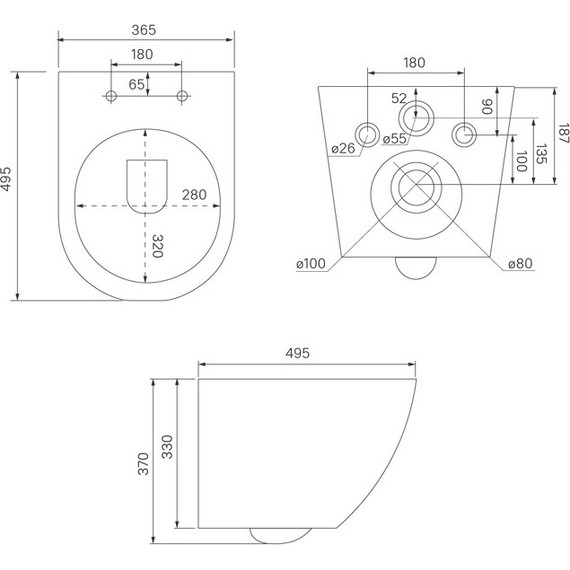 Инсталляция с подвесным унитазом комплект: Iddis Basic BASB010i73, сиденье микролифт, кнопка смыва хром фото 3