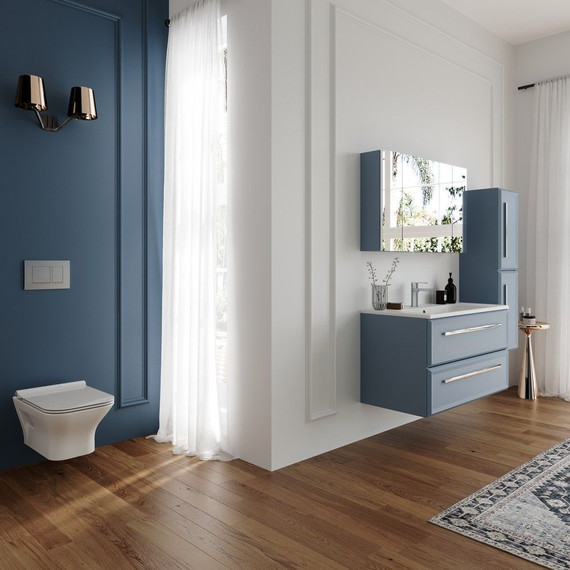 Унитаз подвесной Serel Nita NT10SL с тонкой крышкой микролифт фото 2