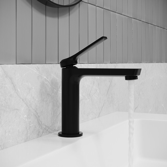 Смеситель для раковины Iddis Parker PARBL00i01, чёрный матовый фото 3