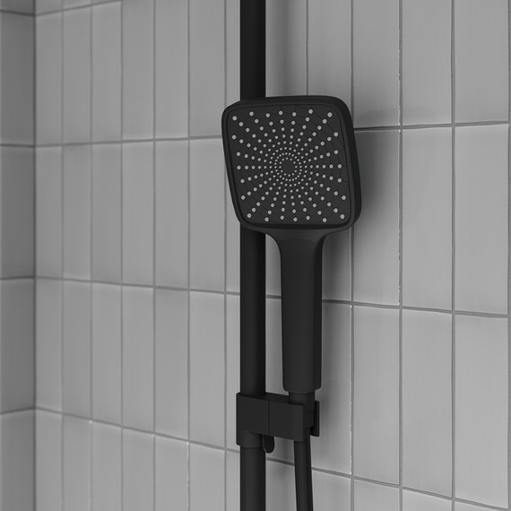 Душевая стойка Iddis Parker PARBL3Fi06, чёрный матовый - 7 Душевая стойка Iddis Parker PARBL3Fi06, чёрный матовый фото 7