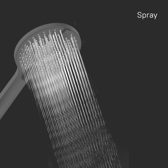 Ручной душ Milardo Rora ROR4FBRM18, чёрный матовый - 9 Ручной душ Milardo Rora ROR4FBRM18, чёрный матовый фото 9