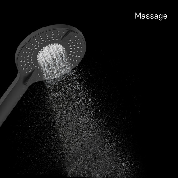 Ручной душ Milardo Rora ROR4FBRM18, чёрный матовый - 10 Ручной душ Milardo Rora ROR4FBRM18, чёрный матовый фото 10