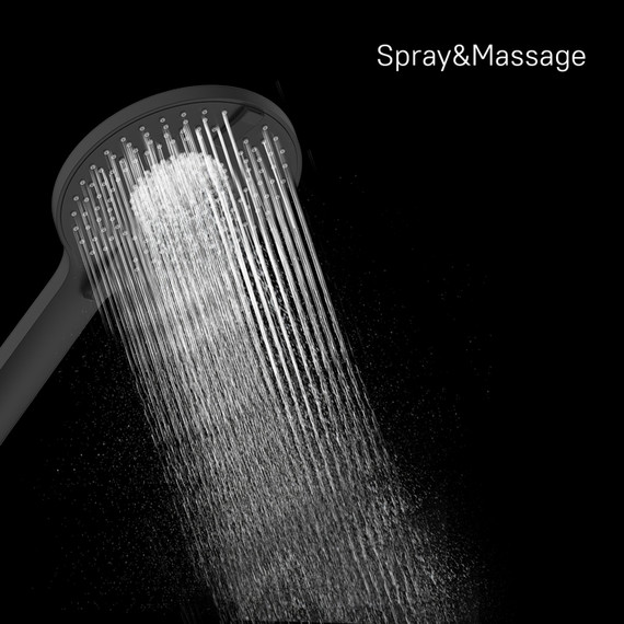 Ручной душ Milardo Rora ROR4FBRM18, чёрный матовый - 11 Ручной душ Milardo Rora ROR4FBRM18, чёрный матовый фото 11