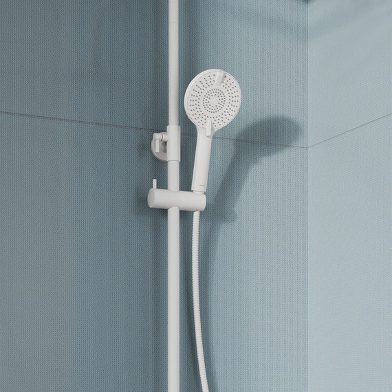 Ручной душ Milardo Rora ROR4FWRM18, белый матовый фото 2