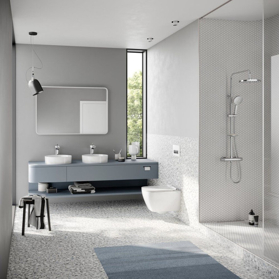 Унитаз подвесной безободковый Serel Rita RT26SL с тонкой крышкой микролифт фото 2