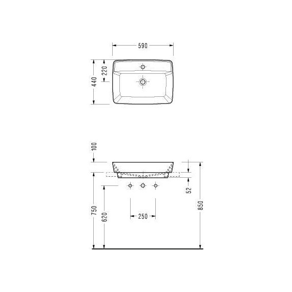Раковина-чаша Serel Rita 59 см RT30TXS110H фото 6