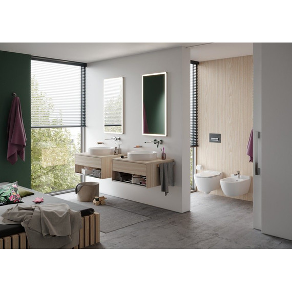 Унитаз подвесной Serel Smart SM25SL с тонкой крышкой микролифт фото 2