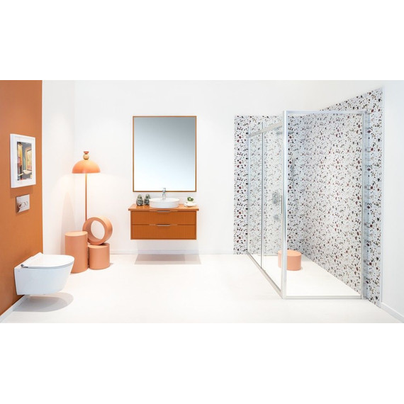 Унитаз подвесной безободковый Serel Sapphire SP26SL с тонкой крышкой микролифт фото 3