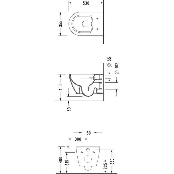 Унитаз подвесной безободковый Serel Sapphire SP26SL с тонкой крышкой микролифт фото 5