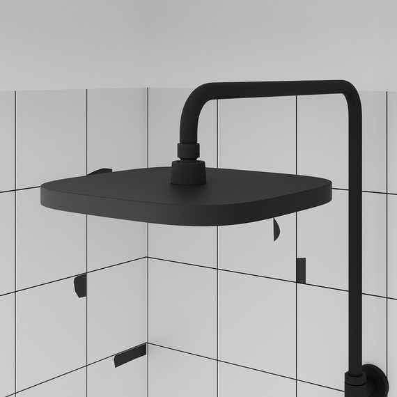 Душевая стойка с термостатом Iddis SpaHome SPHBLTKi06, чёрный матовый фото 7