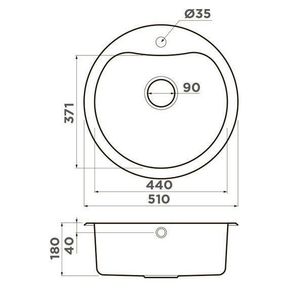 Кухонная мойка + смеситель Omoikiri 4993007 + SHINAGAWA-BN 4994230, нержавеющая сталь фото 8