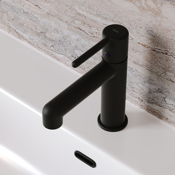 Смеситель для раковины Iddis Aiger AIGBL00i01, чёрный матовый - 3 Смеситель для раковины Iddis Aiger AIGBL00i01, чёрный матовый фото 3