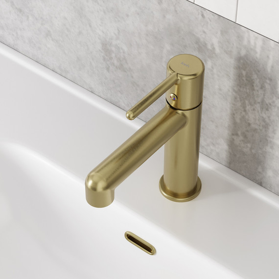 Смеситель для раковины Iddis Aiger AIGMG00i01, золото матовое фото 3