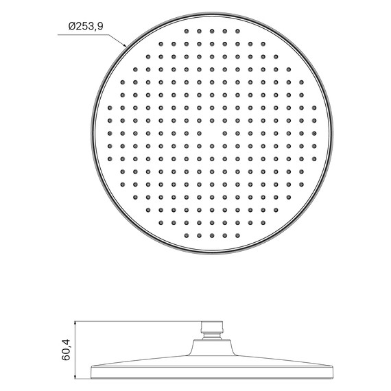 Верхний душ Iddis Esper 254x254 мм ESP25CRi64 фото 6