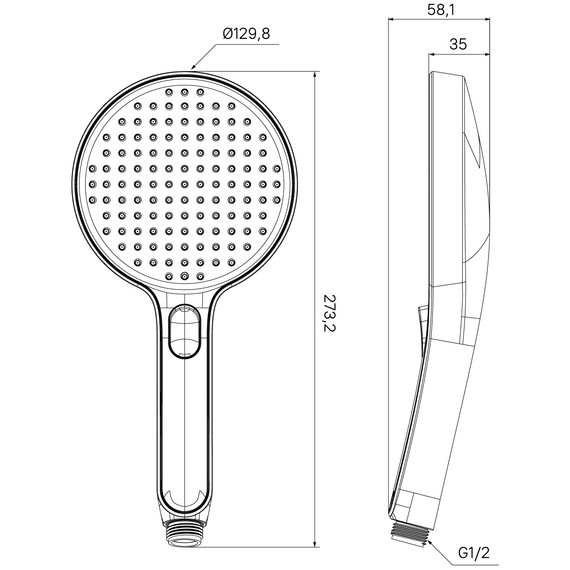 Ручной душ Iddis Esper ESP3FBRi18, чёрный матовый фото 10