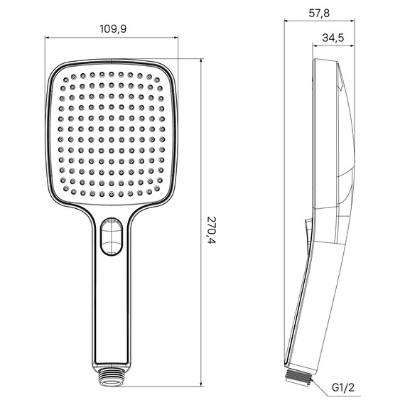 Ручной душ Iddis Esper ESP3FBSi18, чёрный матовый фото 10