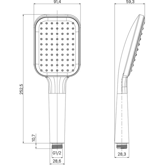 Ручной душ Milardo Ideal Spa ILS1FBSM18, чёрный матовый фото 5