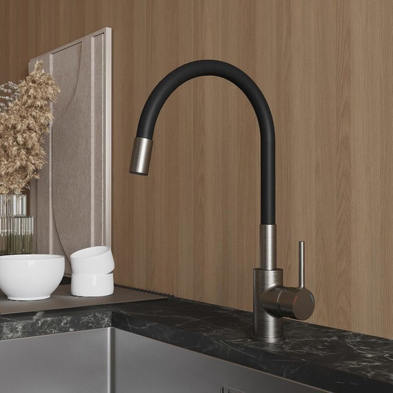 Смеситель для кухни Milardo Meal M01BN0FM05, сатин фото 2