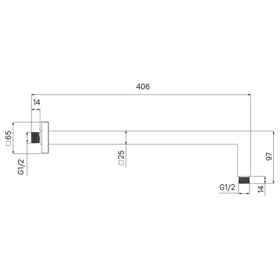 Кронштейн стеновой для верхнего душа Iddis Optima Home OPH41CSi61 фото 5