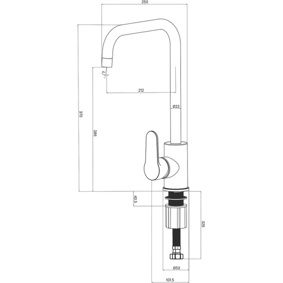 Смеситель для кухни Milardo Poli POLBLL0M05, чёрный матовый фото 4