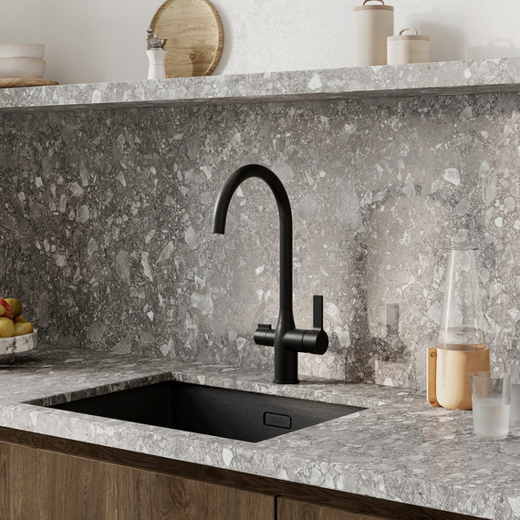 Смеситель для кухни Iddis Pure PURBLFJi05, чёрный матовый фото 7