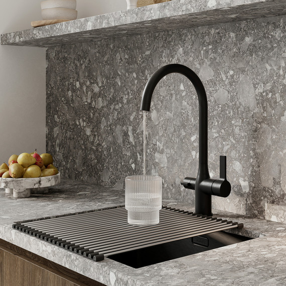 Смеситель для кухни Iddis Pure PURBLFJi05, чёрный матовый фото 8