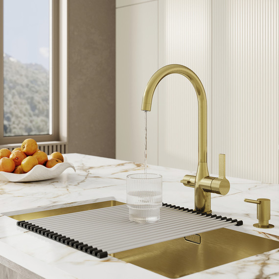 Смеситель для кухни Iddis Pure PURMGFJi05, золото матовое фото 8