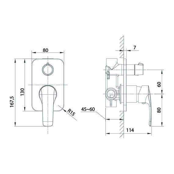 Смеситель для ванны Iddis Ray RAYBL00i67, чёрный матовый фото 4