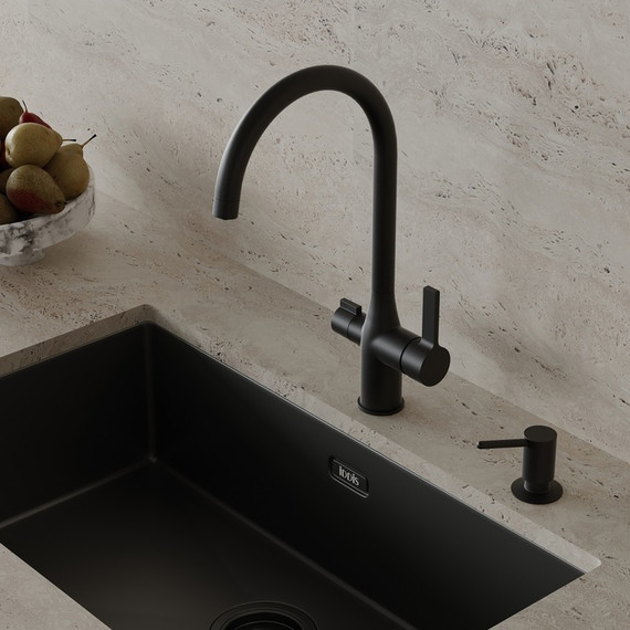 Дозатор для жидкого мыла Iddis Kitchen Line SDIBL00i59, цвет чёрный матовый - 11 Дозатор для жидкого мыла Iddis Kitchen Line SDIBL00i59, цвет чёрный матовый фото 11